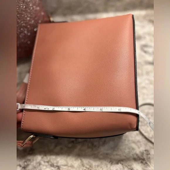 NWOT Muave Pink Croc Detail Crossbody - Picture 14 of 16